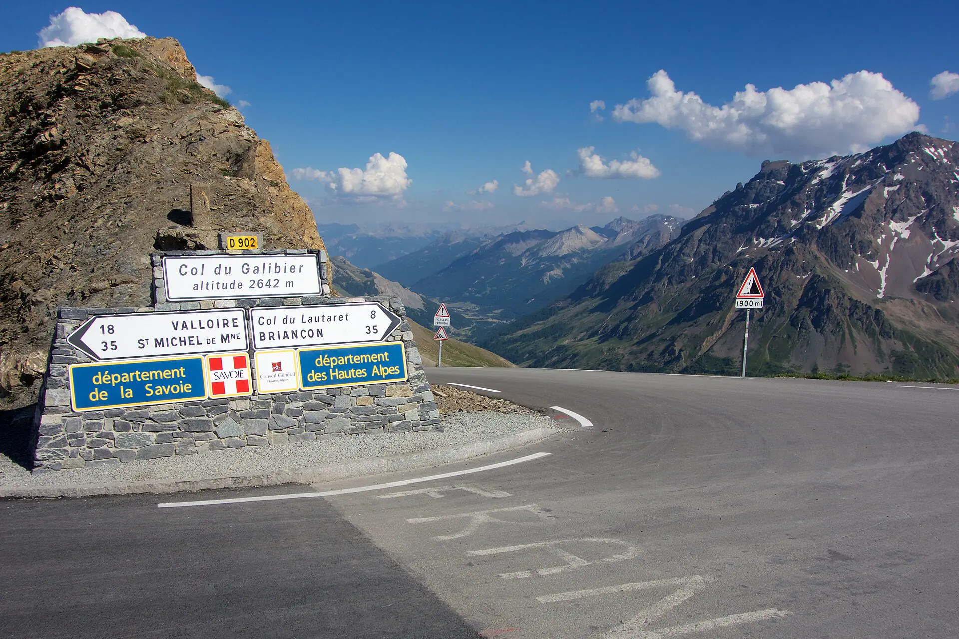 Col du Galibier route in France