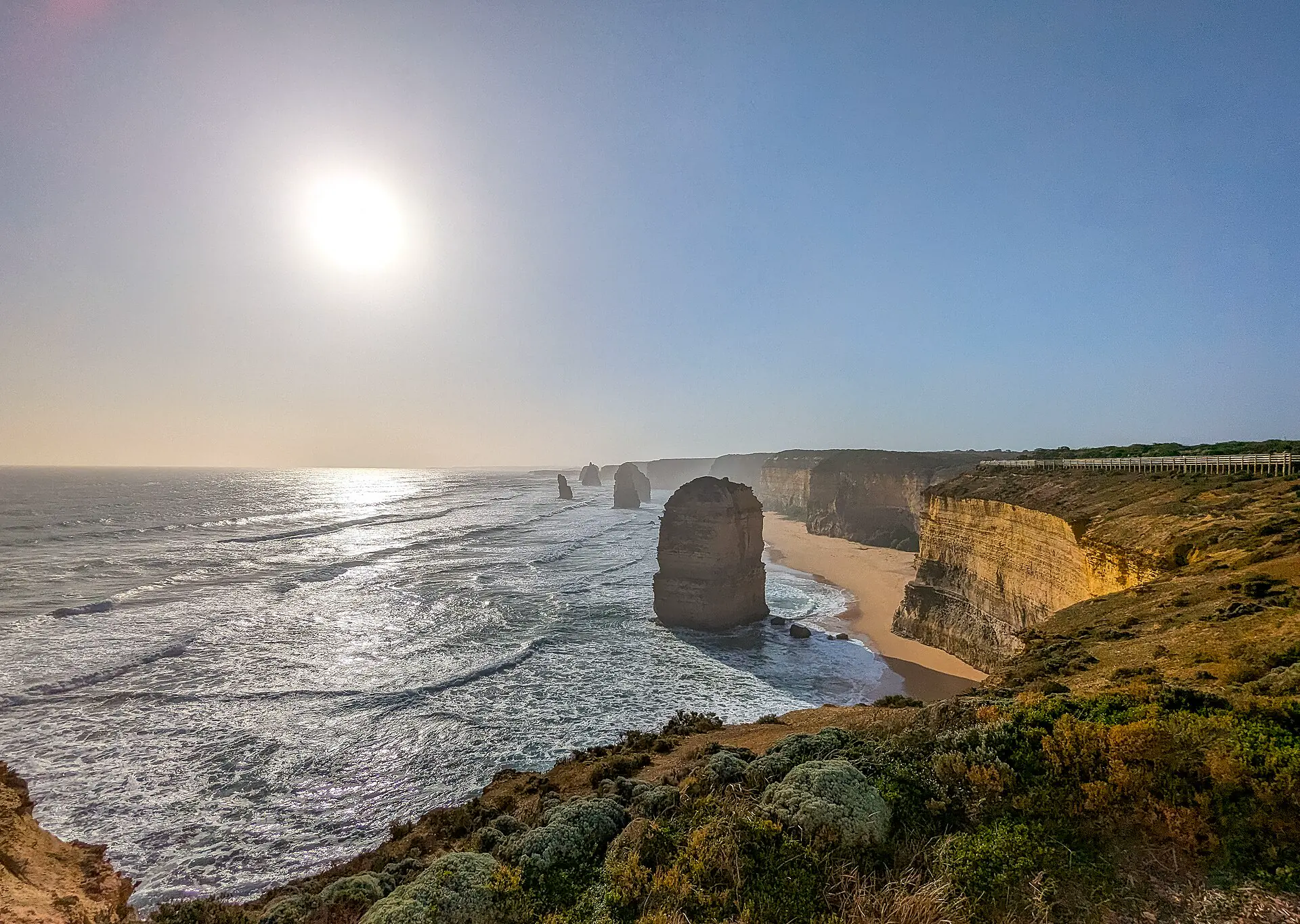 Great Ocean Road route in Australia