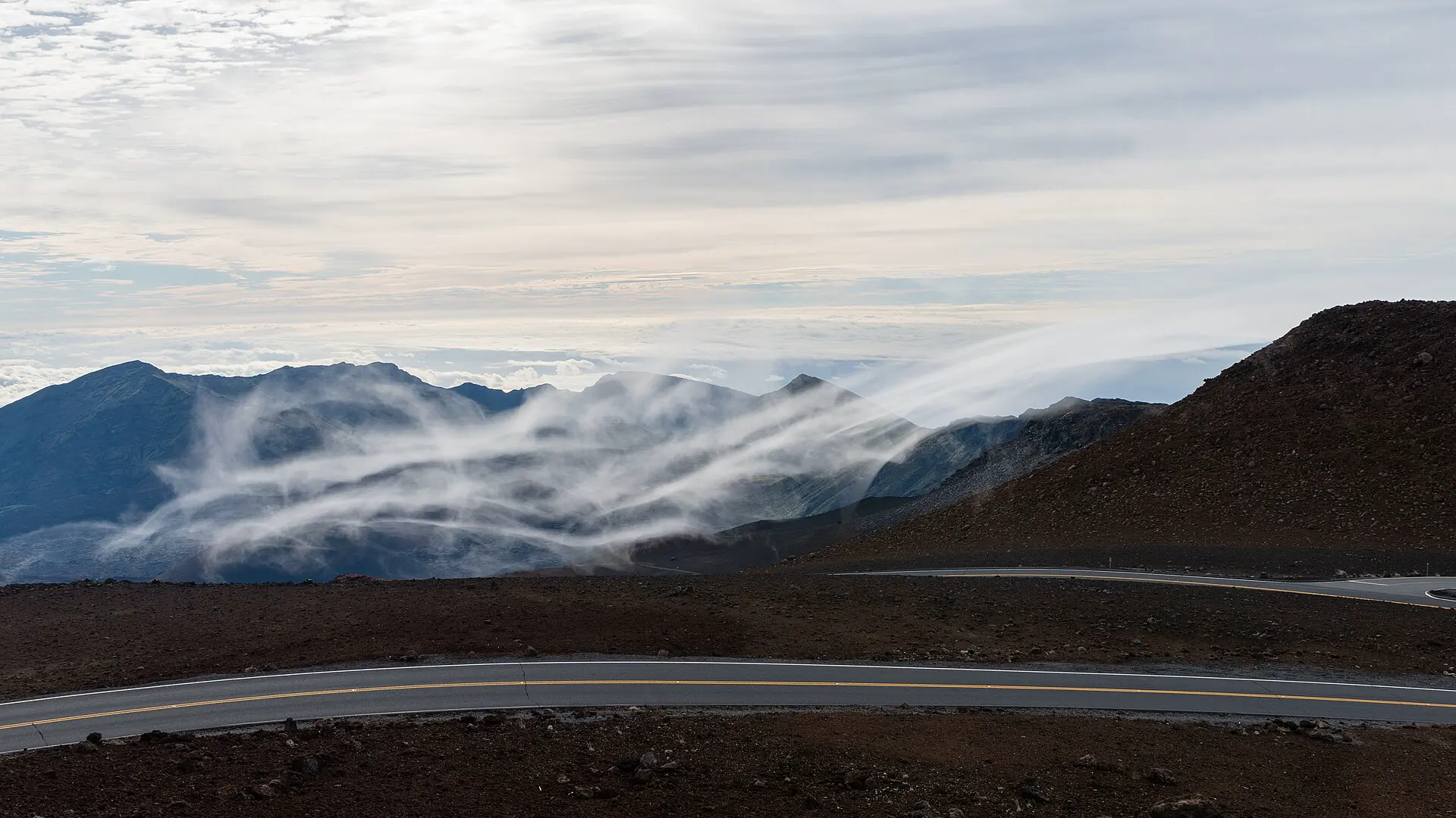 Haleakalā route in Hawaii
