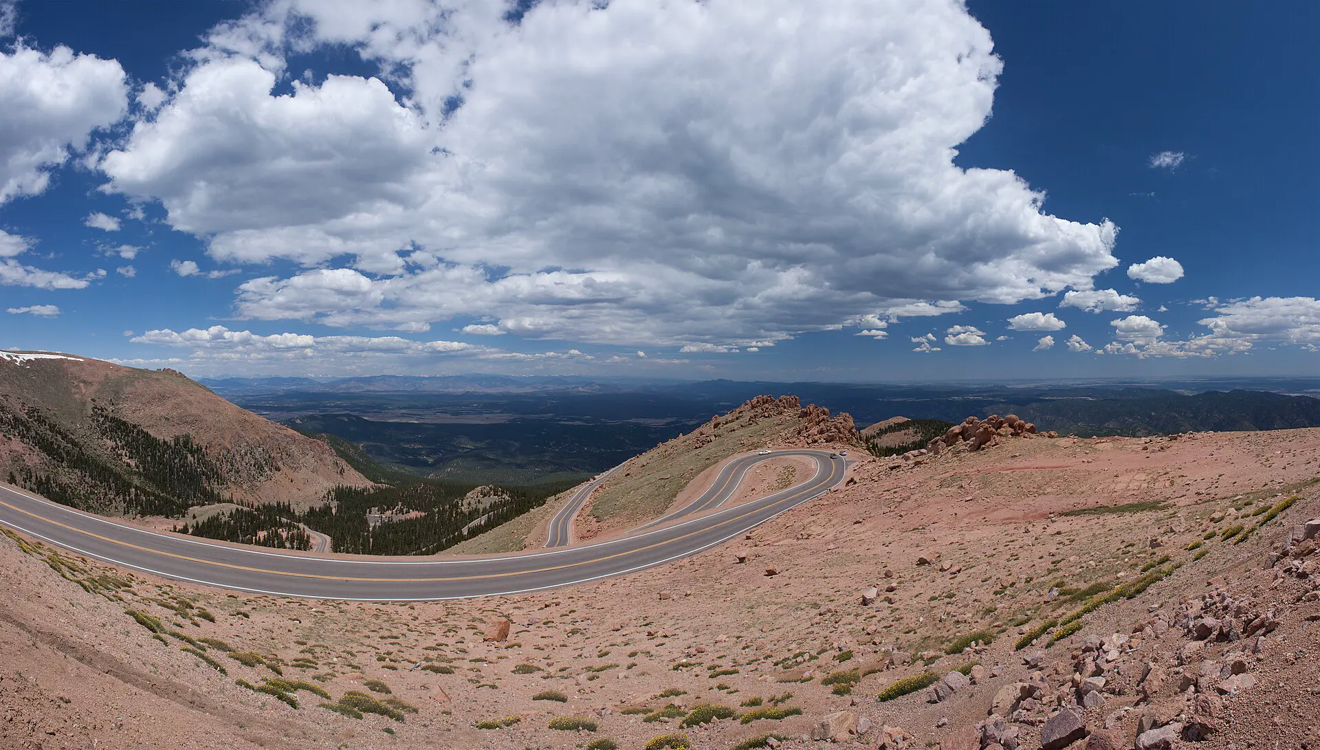 Pikes Peak route in USA