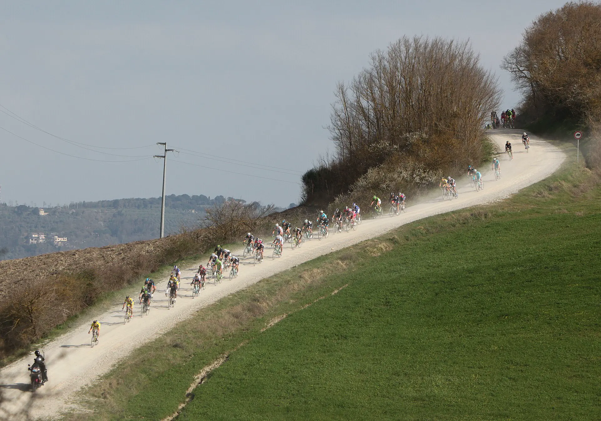 Strade Bianche route in Italy