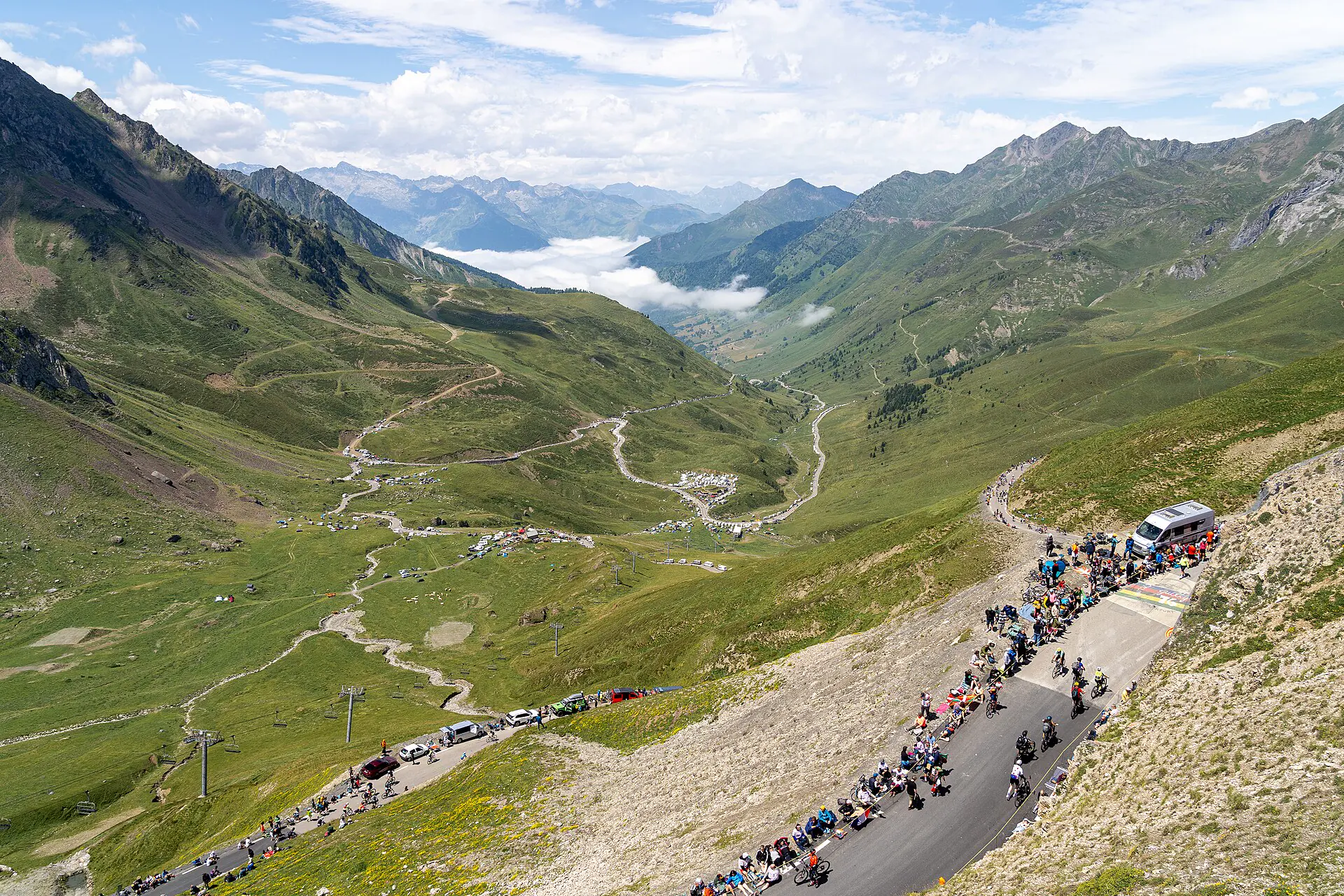 Col du Tourmalet route in France